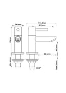 Robinet de fontaine Caral Amador Kiwa 1/2'' cuivre brossé