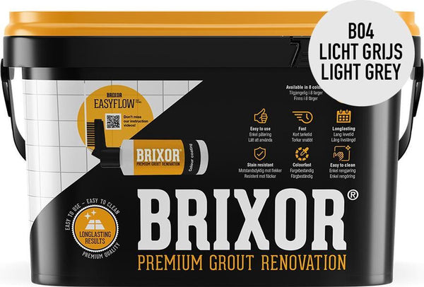 Brixor Voegrenovatie Set premium B-04 Lichtgrijs 1,3 kg