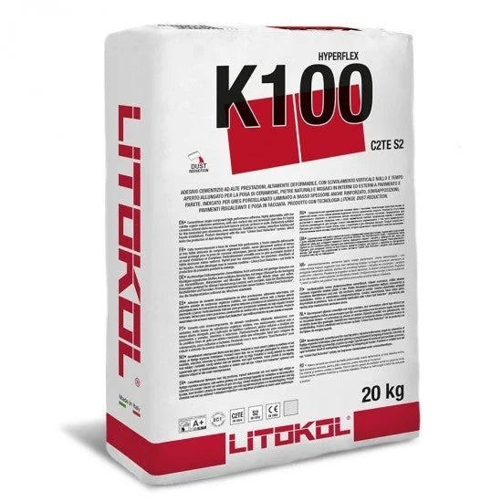Litokol K 100 Poederlijm Hyperflex Grijs S-2 20kg -