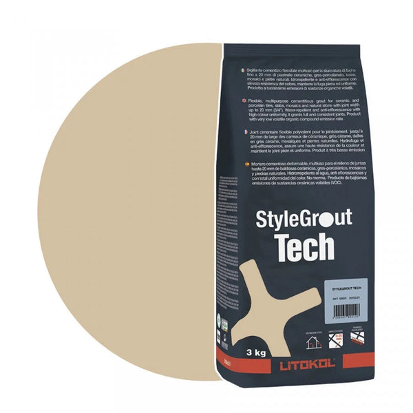 Litokol Voegmiddel Stylegrout Tech Beige-1 á 3 kg -
