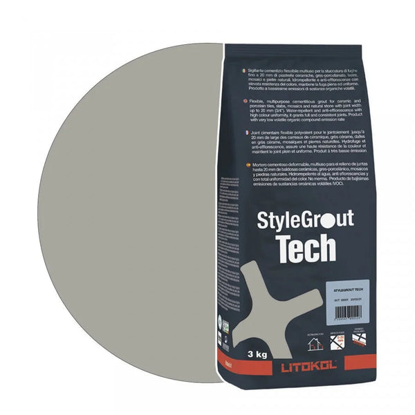 Litokol Voegmiddel Stylegrout Tech silver-2 á 3 kg -