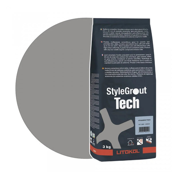 Litokol Voegmiddel Stylegrout Tech silver-3 á 3 kg -