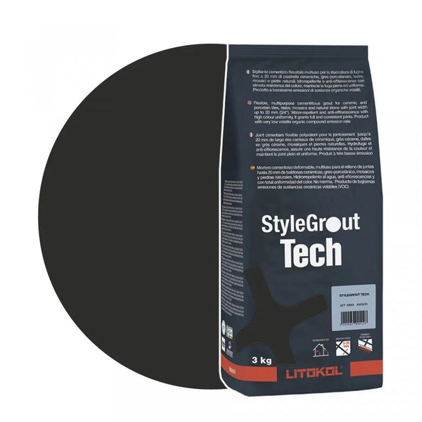 Litokol Voegmiddel Stylegrout Tech zwart-2 á 3 kg -
