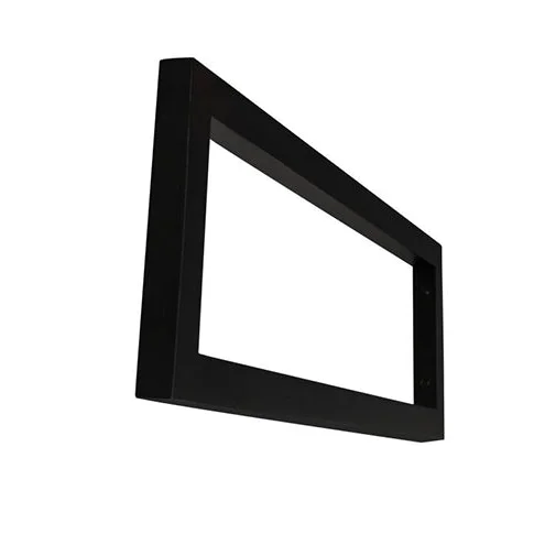 mat zwarte vierkante supportbeugel 40x14 - Badmeubel