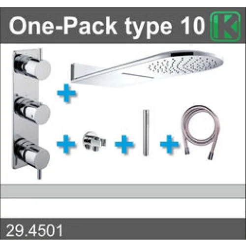 one-pack inbouwthermostaatset type 10 (25x60) - Douchesets