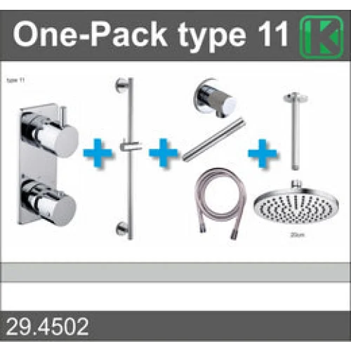 one-pack inbouwthermostaatset type 11 (20cm) - Douchesets
