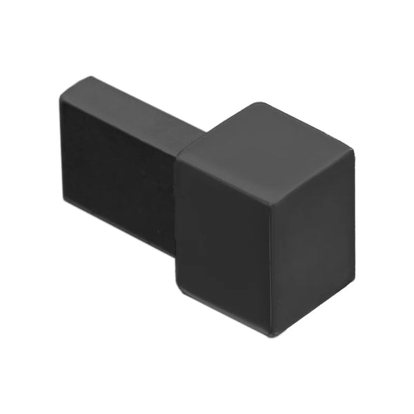 Profiel Hoekstuk aluminium zwart 10 mm 2 stuks - Tegelstrips