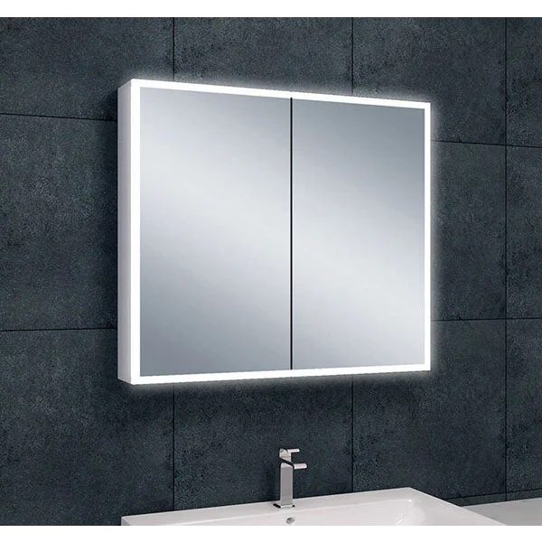 Quatro spiegelkast +verlichting 80x70x13 - Spiegelkasten