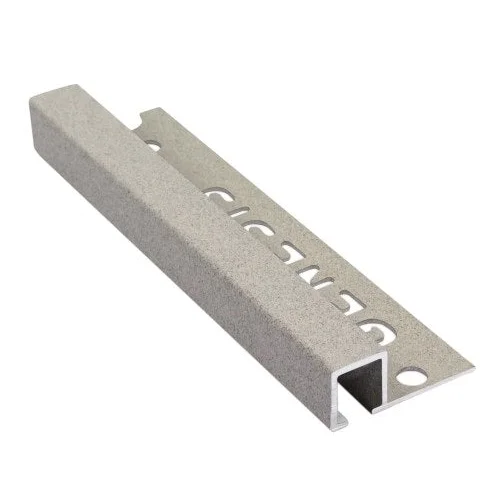 Tegelstrip Vierkant profiel aluminium Graniet 10 mm -