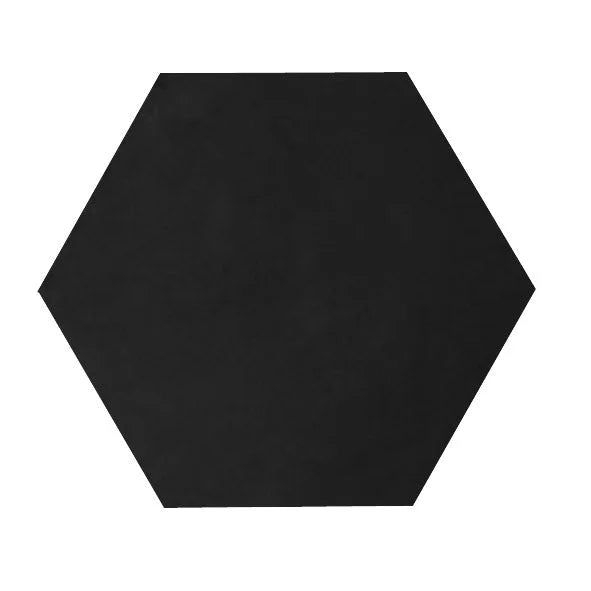 Vloertegel Kashba zwart hexagon 17 x 17 cm - Vloertegels
