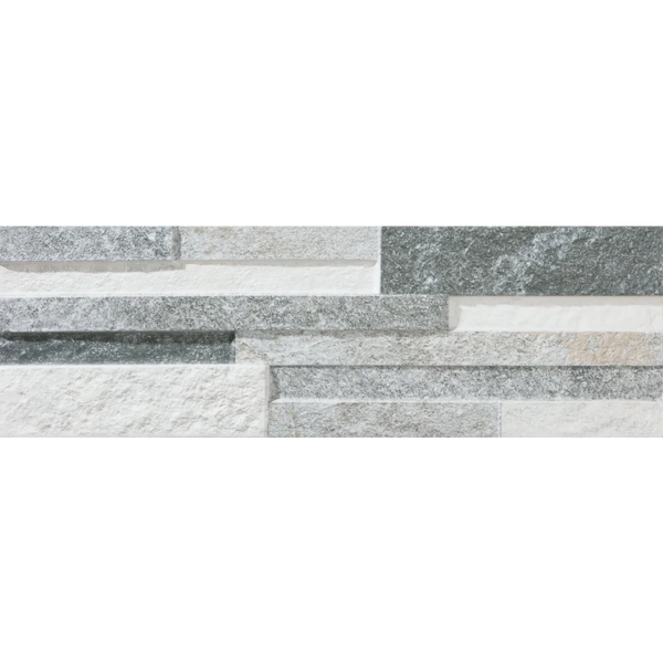 Wandtegel Tikal grey 3D 17 x 52,3 cm - Wandtegels