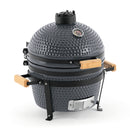 Landmann Kamado 16 inch Grijs - Keramische Houtskool BBQ - MLS Pizzasteen - Ø35,5 cm