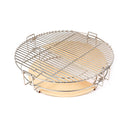 Landmann Kamado 16 inch Grijs - Keramische Houtskool BBQ - MLS Pizzasteen - Ø35,5 cm