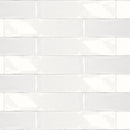 Wall tile Mayolica White 7.5x30 cm