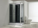 Sunshine links complete douchecabine 120x90x218 alu  5mm glas