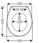 Cedo Atacama Toilet seat/siège toilet White
