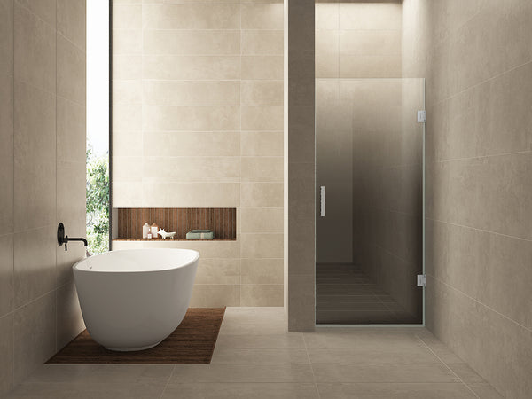 Less nisdeur rechts 800 x 2000 x 8 mm nano spiegelrook- naar helder glas/chroom