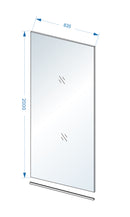 Slim glasplaat 850 x 2000 x 8 mm nano helder glas