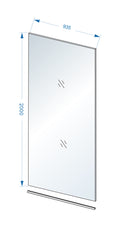 Slim glasplaat 950 x 2000 x 8 mm nano helder glas