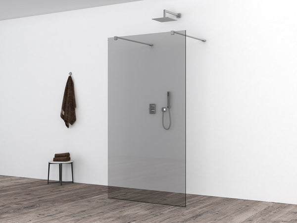 Slim glasplaat 800 x 2000 x 8 mm nano rookglas