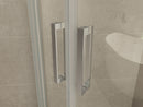 Entra cabine kwartrond met 2 schuifdeuren 900 x 900 x 2000 x 8 mm nano helder glas/chroom
