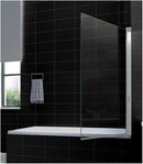 Palmo badwand draaibaar 800 x 1500 x 6 mm nano helder glas/chroom