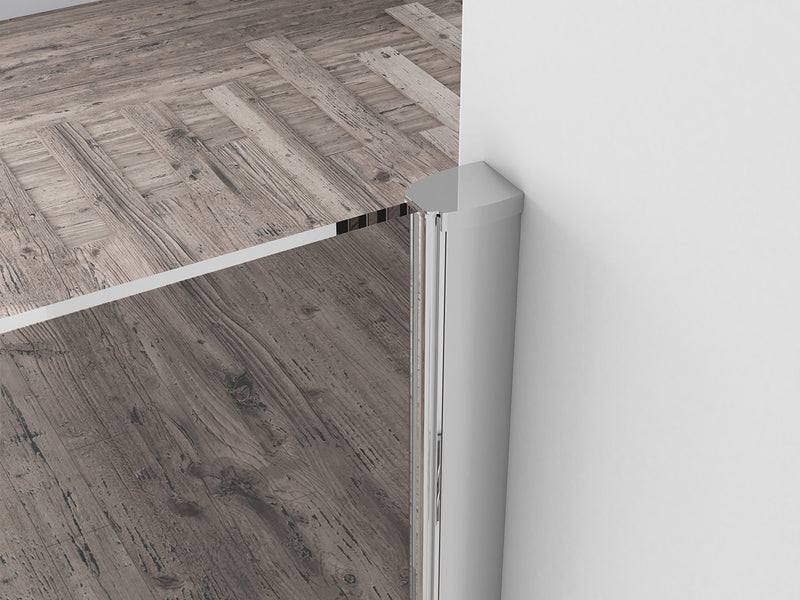 Comfort inloopdouche 800 x 2000 x 10 mm nano rookglas/chroom