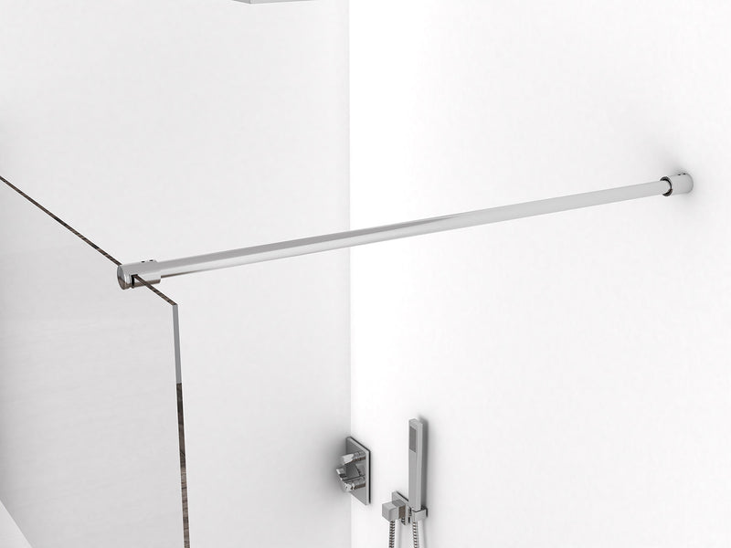 Eco inloopdouche 600 x 2000 x 8 mm nano helder glas/chroom