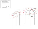 aluminium afdekstrip 200cm wandprofiel type 4
