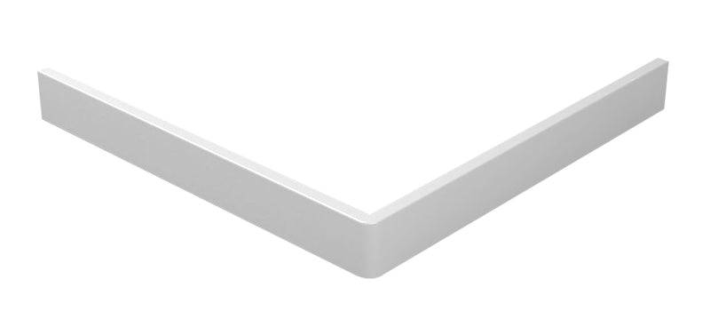 façade + pieds pour receveur de douche acrylique carré 90x90x4 blanc