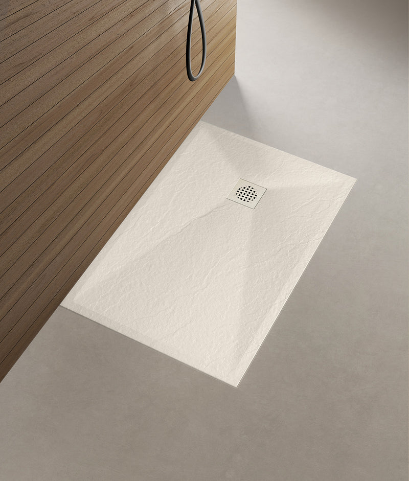 Stonea douchebak antislip composiet 800x1400x30 mm inkortbaar beige