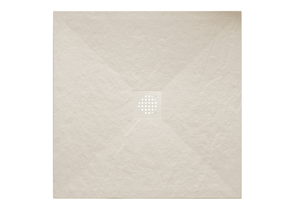 Stonea douchebak antislip composiet 900x900x30 mm inkortbaar beige