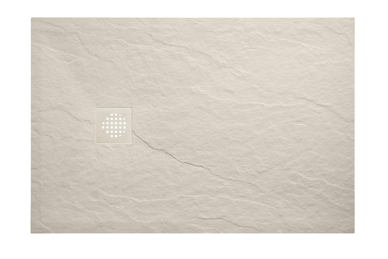 Stonea douchebak antislip composiet 900x1200x30 mm inkortbaar beige