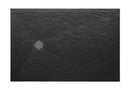 Stonea douchebak antislip composiet 800x1400x30 mm inkortbaar mat zwart