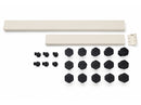 Stonea voorzetpaneel inkortbaar met potenset 90-80 x 140-110 cm beige