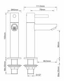 Robinet de fontaine Caral Amador XL Kiwa 1/2'' laiton brossé PVD