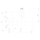 Minimal hoekstopkraan 1/2" x 3/8" of knel 10 mm geborsteld messing PVD