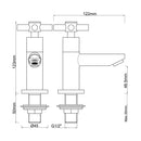 Asmaro robinet de fontaine Kiwa 1/2" chromé
