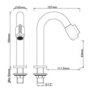 Robinet de fontaine Caral Victoria 1/2'' laiton brossé PVD