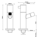 Robinet de fontaine Amador avec fixation murale Kiwa 1/2'' PVD bronze