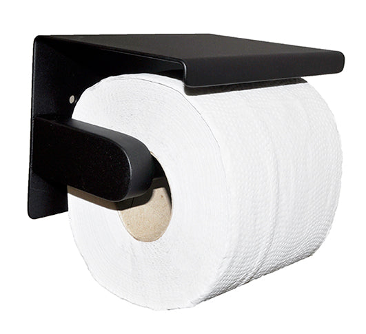 Brush toiletrolhouder mat zwart