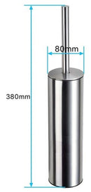 Brosse WC 304 avec support en acier inoxydable