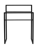 Liber vrijstaand handdoekrek mat-zwart