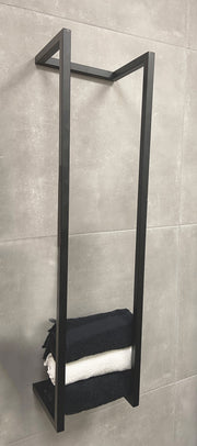 Loft handdoekrek 95 x 25 x 20 cm mat zwart