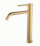 Style XL wastafelkraan hoog geborsteld messing