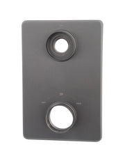 Caral verlengset afbouwdeel 2 weg gunmetal PVD