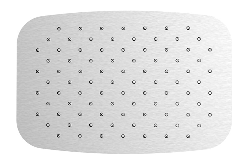 Douche de tête Ufo ovale 30 x 20 cm acier brossé