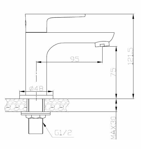 Robinet fontaine Casma 1/2'' blanc/chrome