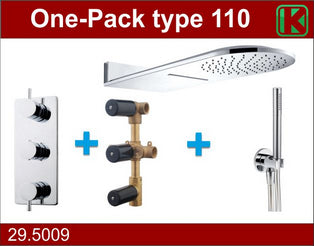 one-pack inbouwthermostaatset type 110 CHR (25x60)