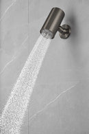 UniMatch Beam hoofddouche rond 1 stand met muurbevestiging gunmetal PVD